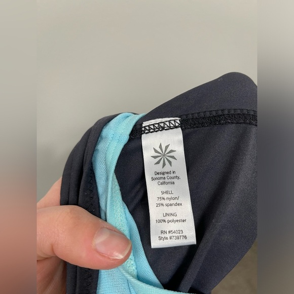 Athleta Shorts Womens Black Athletic Outdoors Active Drawstring Shorties Size L - Picture 8 of 11